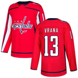 Men's Jakub Vrana Washington Capitals Home Jersey - Red Authentic