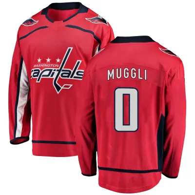 Men's Leon Muggli Washington Capitals Home Jersey - Red Breakaway